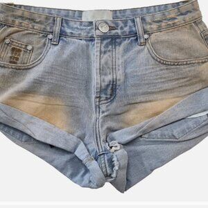 One Teaspoon Palm Springs Bandit Low Waist Denim Shorts